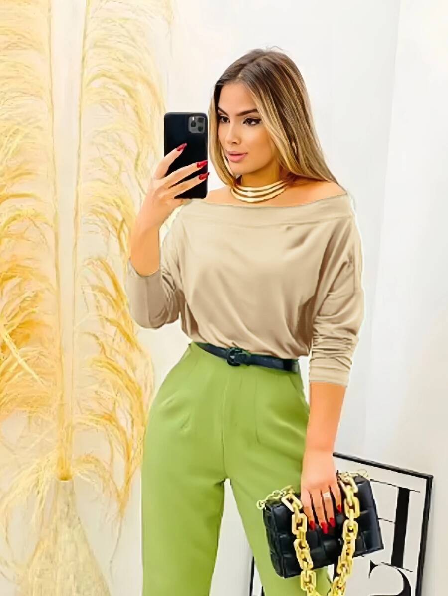 Blusa Feminina Manga Longa Ciganinha em Suplex