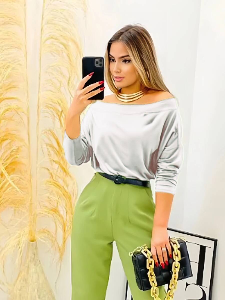 Blusa Feminina Manga Longa Ciganinha em Suplex
