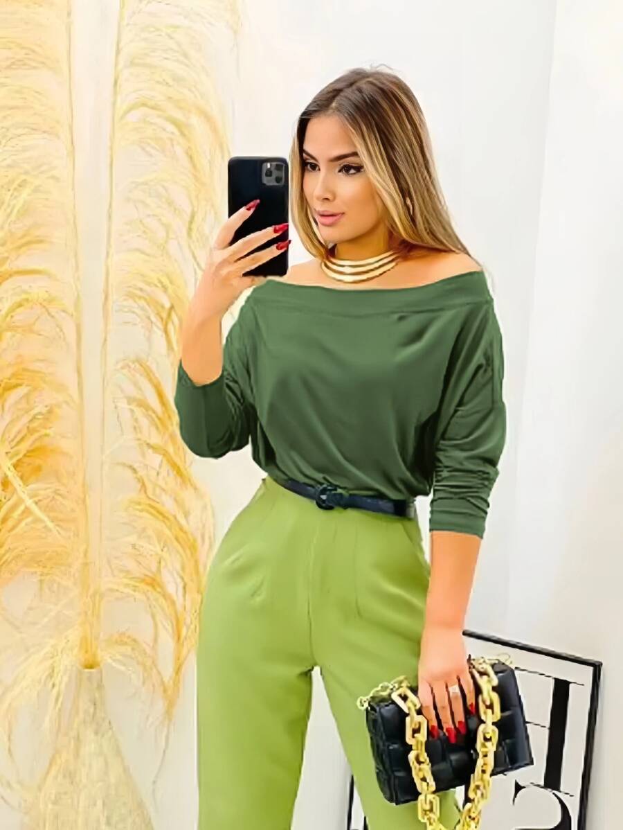 Blusa Feminina Manga Longa Ciganinha em Suplex