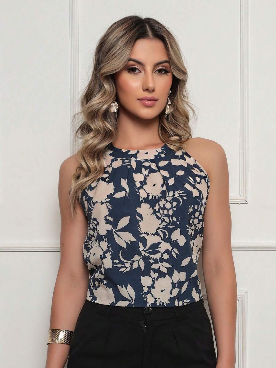 Blusa Regata Feminina Estampada