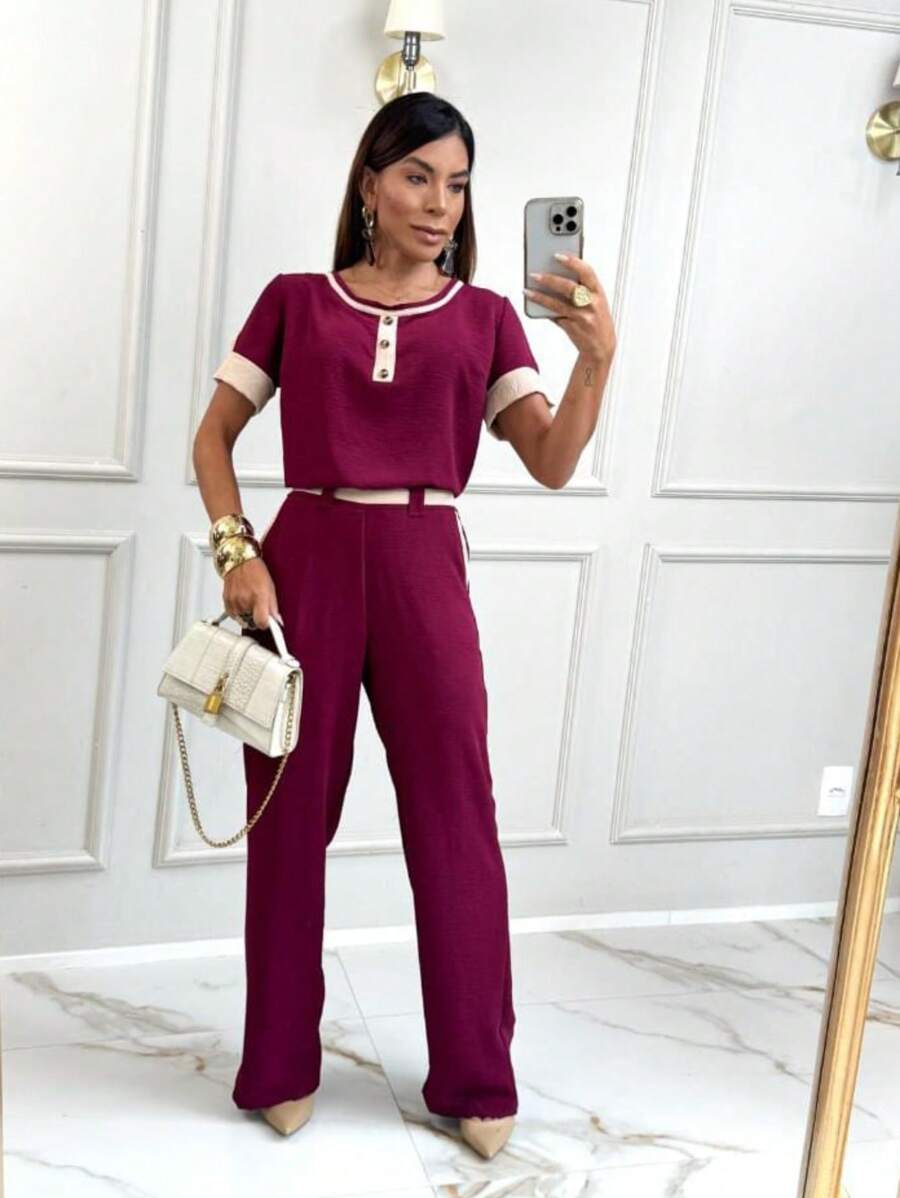 Conjunto Feminino em Tecido Duna Premium