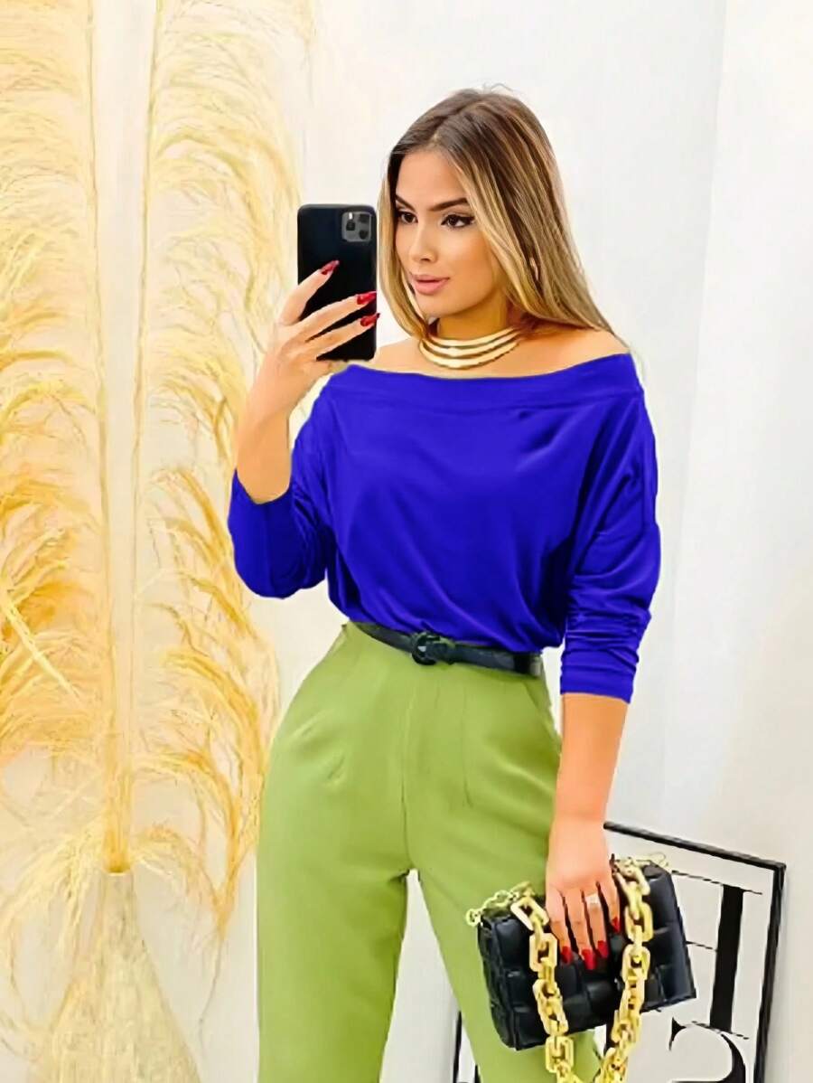 Blusa Feminina Manga Longa Ciganinha em Suplex