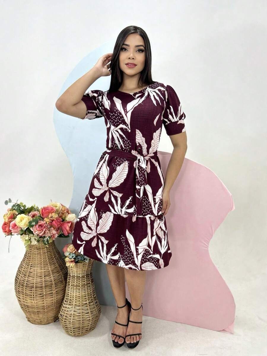 Vestido Midi Leve Feminino