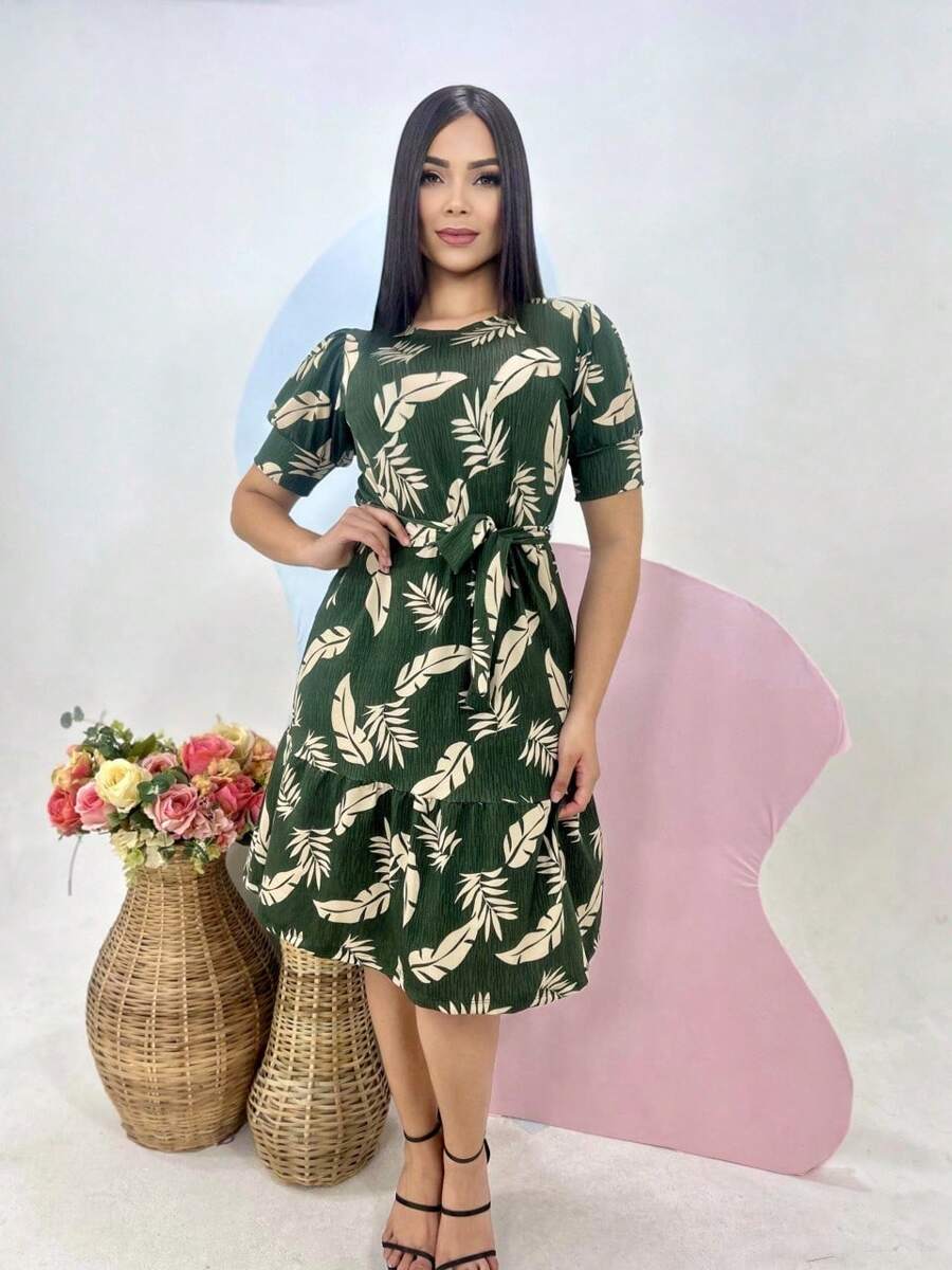 Vestido Midi Leve Feminino