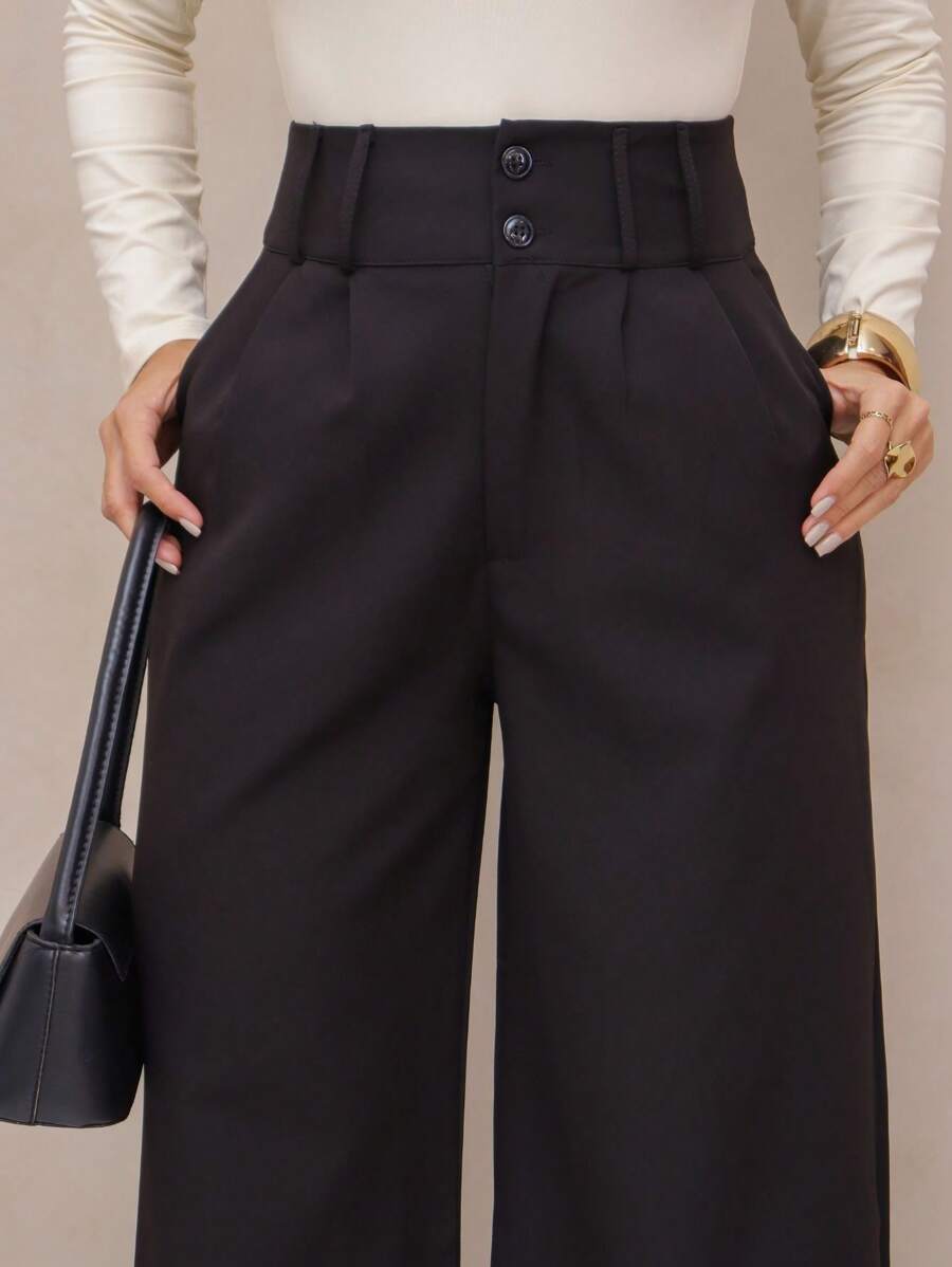 Calça Pantalona Feminina Alfaiataria Social