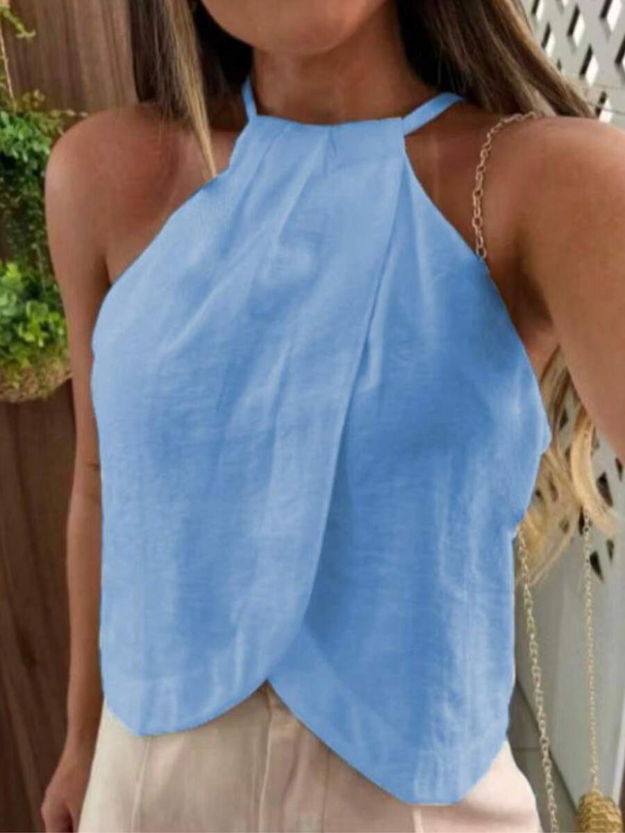 Blusa Carol Feminina com Amarração em Linho