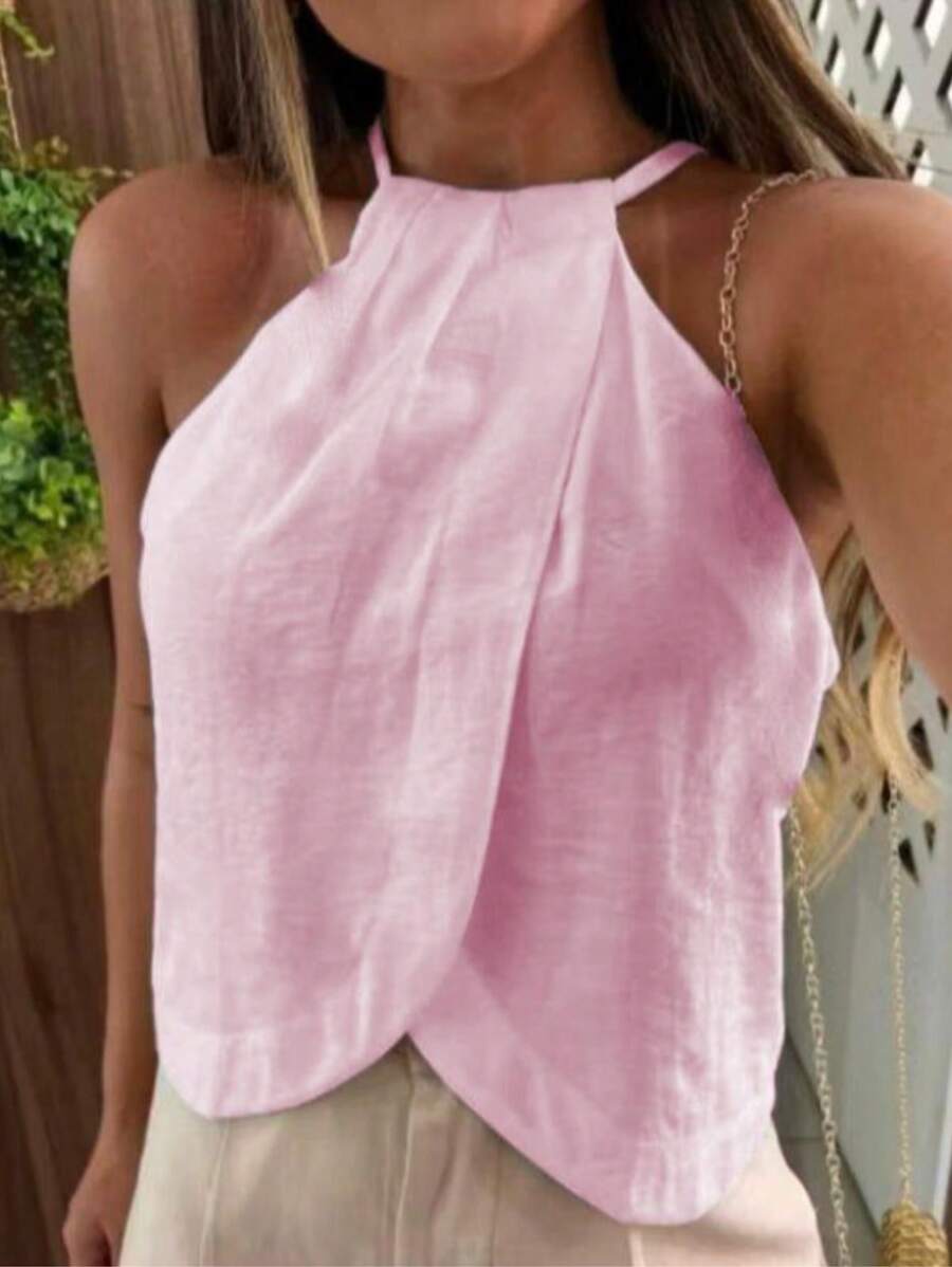 Blusa Carol Feminina com Amarração em Linho