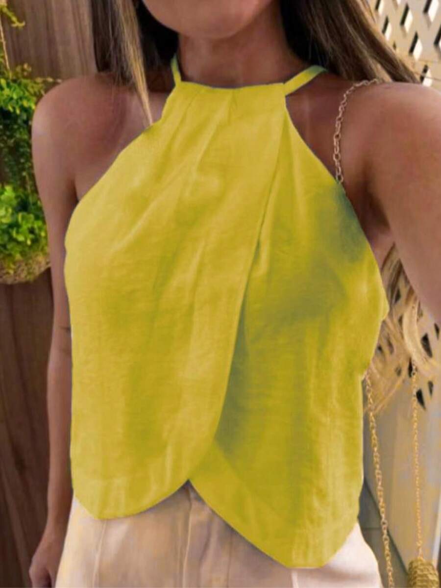 Blusa Carol Feminina com Amarração em Linho