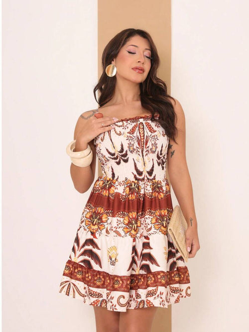 Vestido Orquídea Estampa