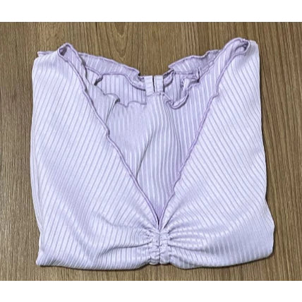 Cropped Feminino Drapeado Gringa Manga Longa