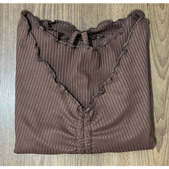Cropped Feminino Drapeado Gringa Manga Longa