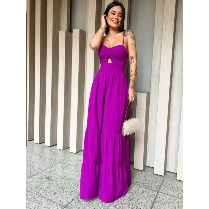 Vestido Longo Bojo Feminino Alça Regulável Linha Premium