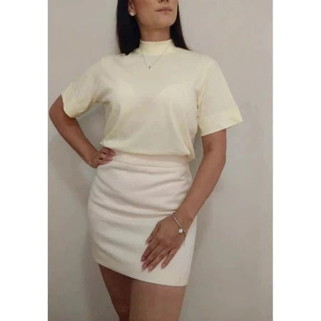 Blusa T-Shirt Básica Lisa Simples Glamour