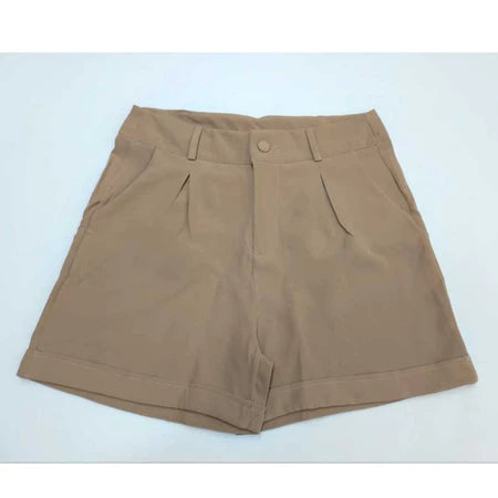 Short Feminino Alfaiataria Plissado Elegante e Confortável