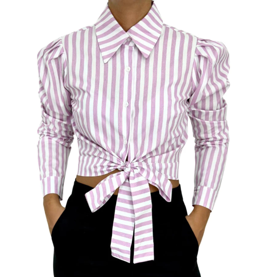 Cropped Feminina social Manga longa
