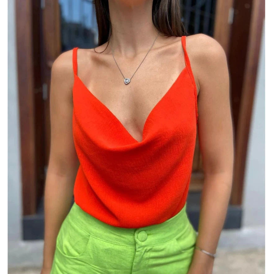 Blusa Feminina Gola Boba Tecido Duna Simples Glamour