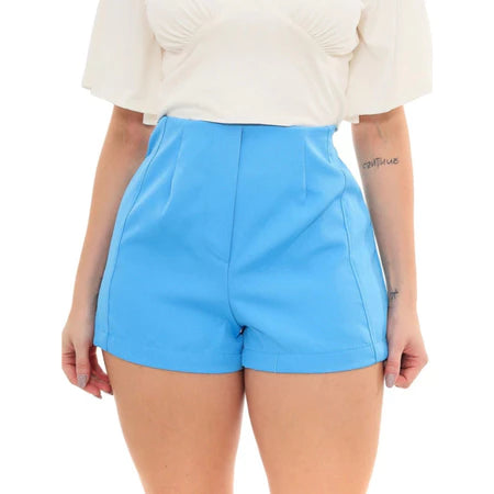 Short Feminino Alfaiataria com Bolsos