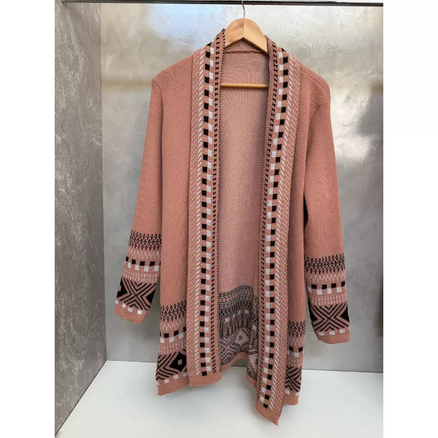 Cardigan Kimono Tricot Luxo – Elegância Atemporal e Conforto Sofisticado
