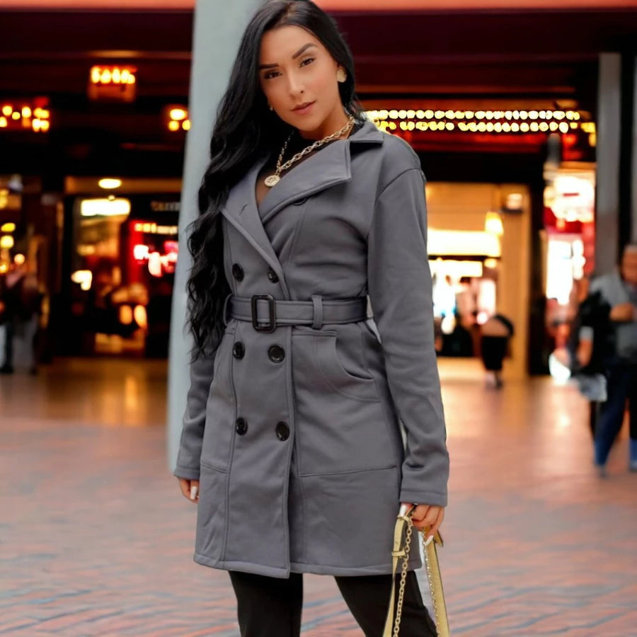 Casaco Moletom Sobretudo Feminino moda inverno Parka