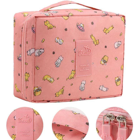 Bolsa Necessaire de Viagem Organizador para Maquiagem com Divisória