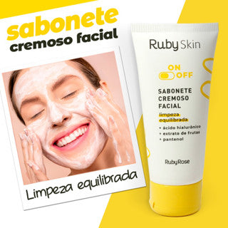 Sabonete Cremoso Facial ON OFF - Ruby Rose