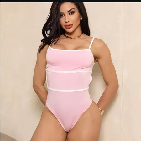 Body Feminino Costa Nua em Suplex com Alça Fina