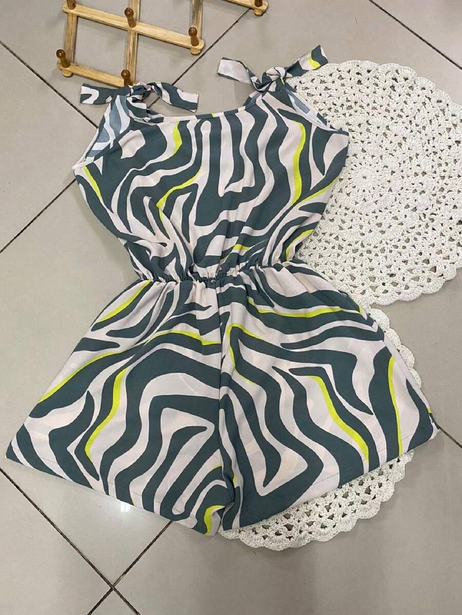 Macaquinho Plus Size Feminino Short Leve com Alças