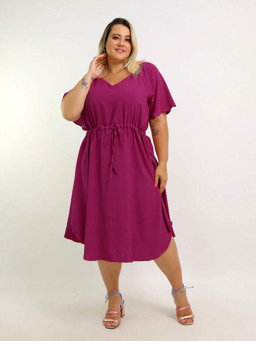Vestido Plus Size Feminino Médio