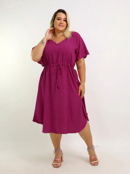 Vestido Plus Size Feminino Médio