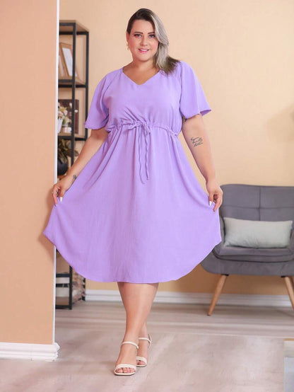 Vestido Plus Size Feminino Médio