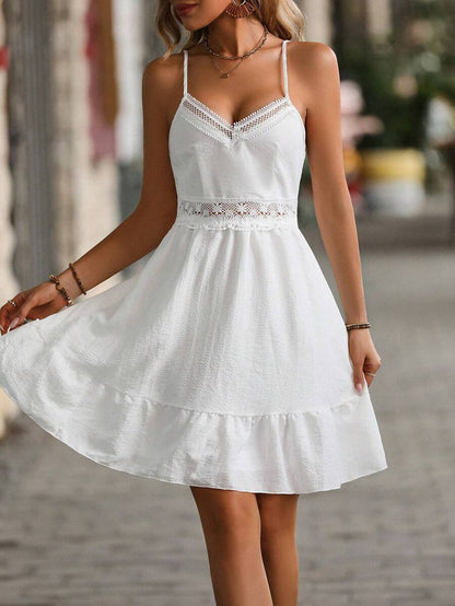 Vestido Feminino Curto com Anarruga, Gripir e Forro