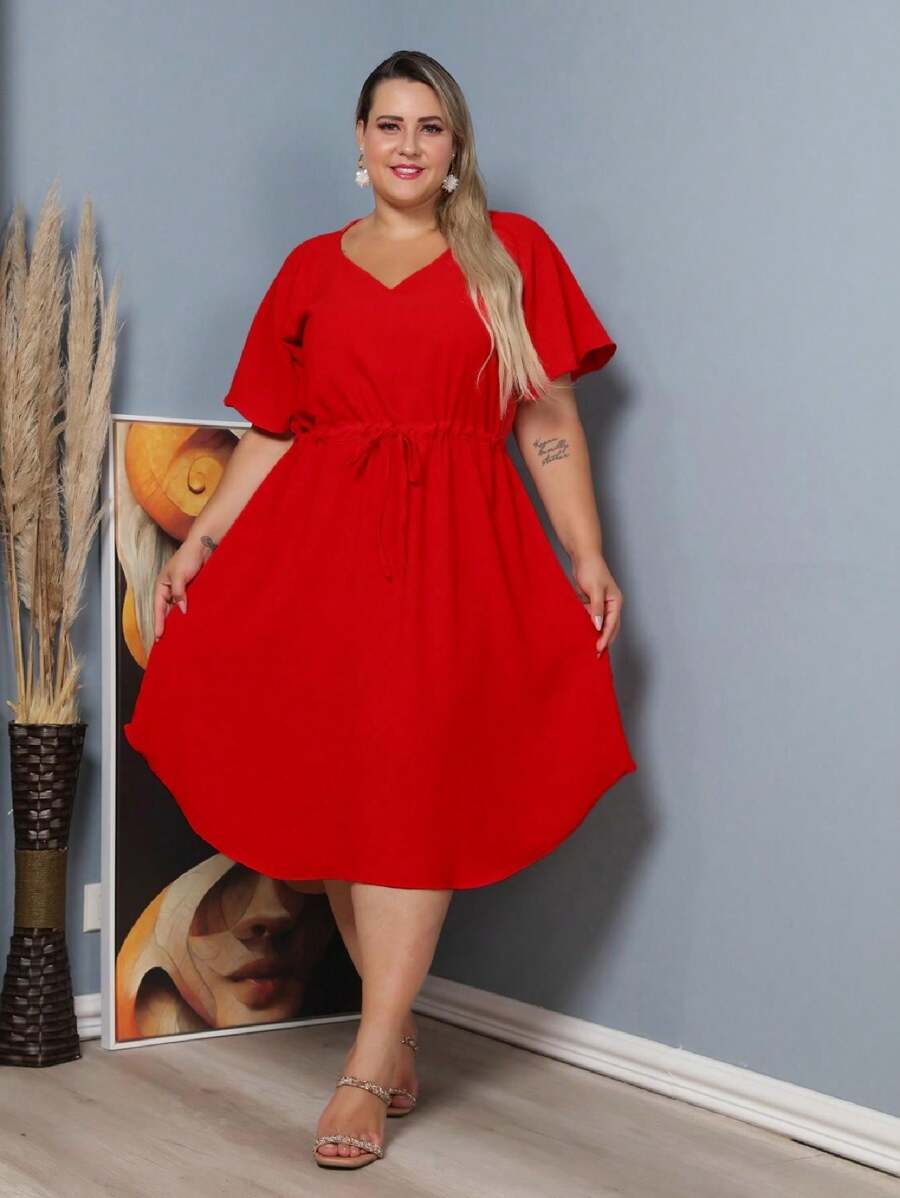 Vestido Plus Size Feminino Médio
