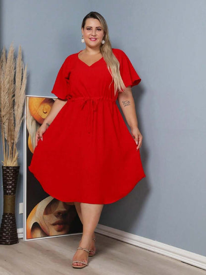 Vestido Plus Size Feminino Médio