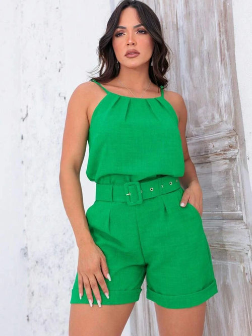 Conjunto Carol Feminino Linho Simples Glamour