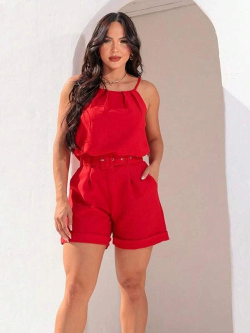 Conjunto Carol Feminino Linho Simples Glamour