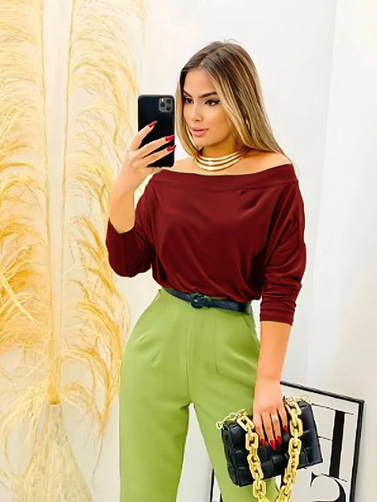 Blusa Feminina Manga Longa Ciganinha em Suplex
