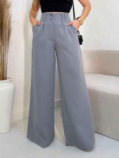 Calça Pantalona Feminina Alfaiataria Social