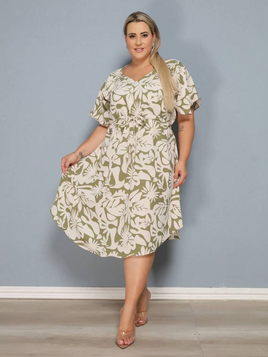 Vestido Plus Size Feminino Médio