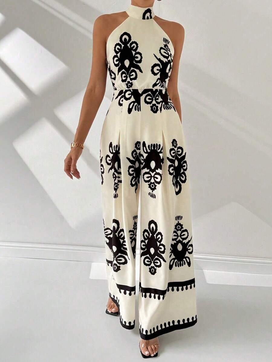 Macacão Feminino Estampa Tropical