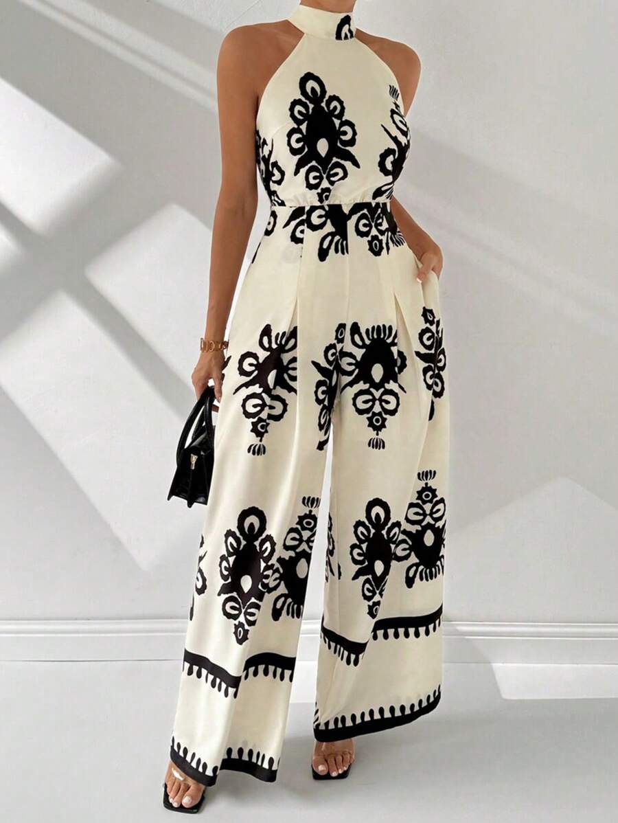 Macacão Feminino Estampa Tropical