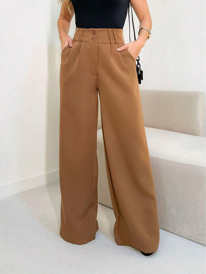 Calça Pantalona Feminina Alfaiataria Social