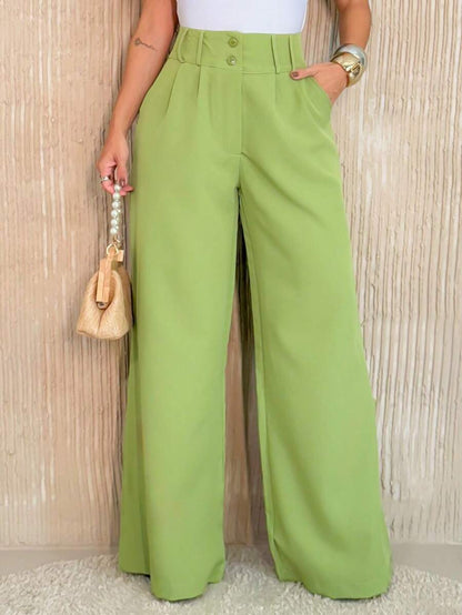 Calça Pantalona Feminina Alfaiataria Social