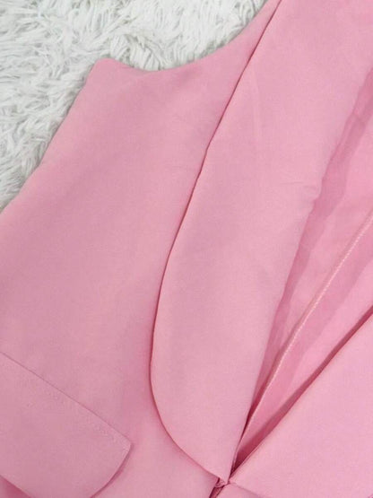 Colete Feminino Alongado Casual com Gola de Xale