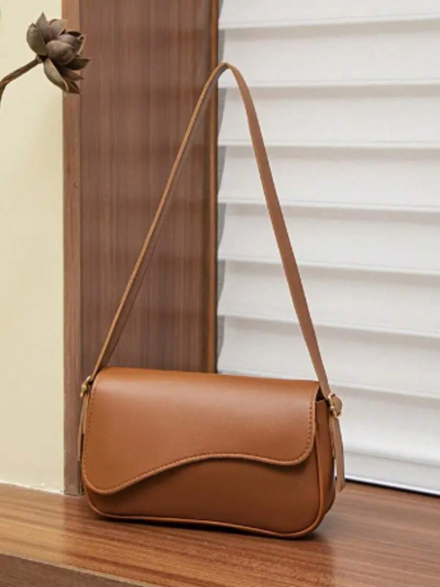 Bolsa Baguete Feminina de Ombro Elegante com Alça Regulável