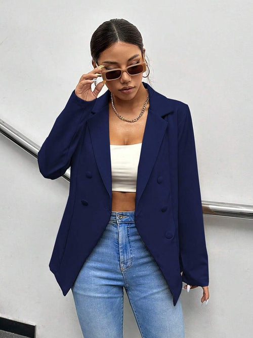 Blazer Feminino Elegante de Alfaiataria em Tecido Premium