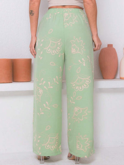 Calça Feminina Larga Estampada