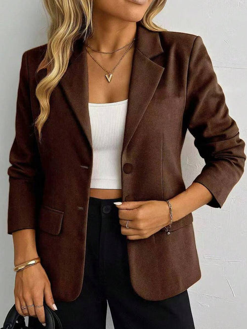 Blazer Feminino Estruturado com Dois Botões