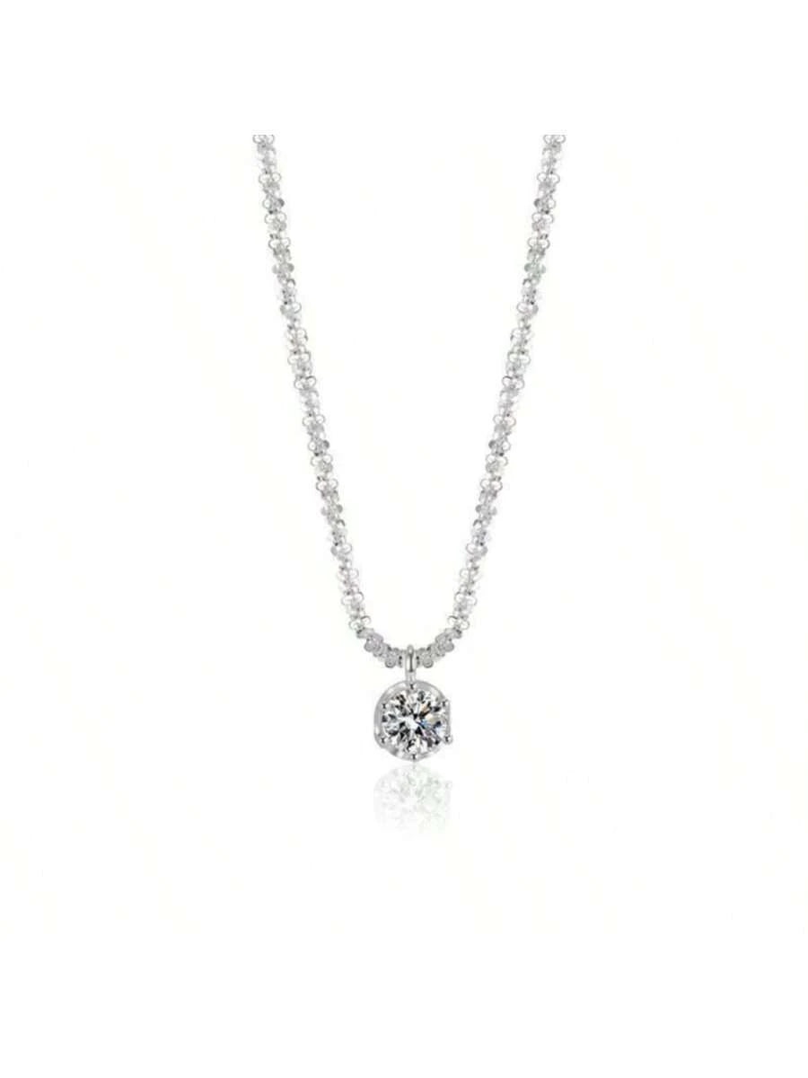 Colar Choker Ponto de Luz Banhado a Prata 925