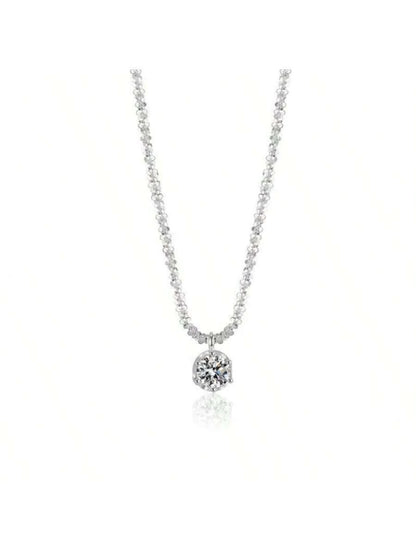 Colar Choker Ponto de Luz Banhado a Prata 925