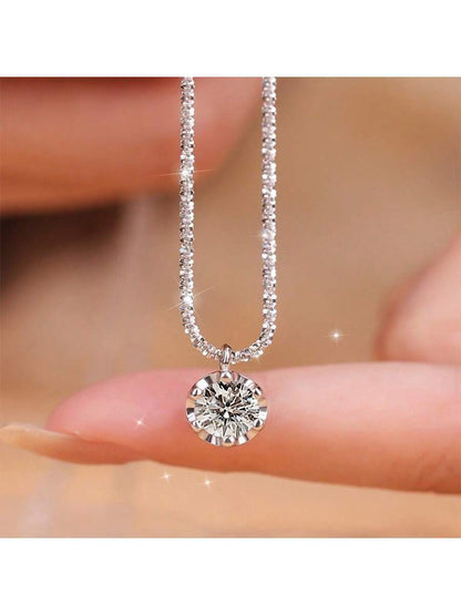 Colar Choker Ponto de Luz Banhado a Prata 925